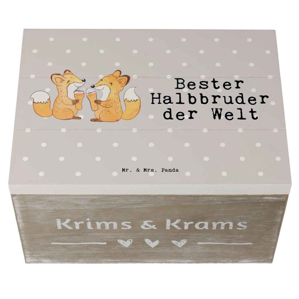 Holzkiste Fuchs Bester Halbbruder der Welt Aufbewahrungsbox, Dekokiste, Erinnerungskiste, Erinnerungsbox, Schatzkiste, Schatulle, XXL, Geschenkbox, Kiste, Holzkiste, Truhe, Geschenkdose, für, Dankeschön, Geschenk, Schenken, Geburtstag, Geburtstagsgeschenk, Geschenkidee, Danke, Bedanken, Mitbringsel, Freude machen, Geschenktipp, Kleinigkeit, Halbbruder, Stiefgeschwister, Brother, Schwester, Familie, Bester, Geschwister, Bruderherz, Brudi, Stief, Stiefbruder, Bruder, Sohn