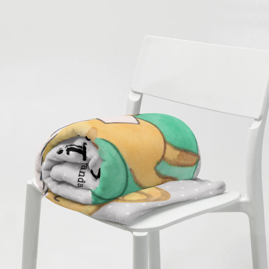 Personalizowany koc lis Najlepszy słuchacz na świecie dla, Dziękuję, Prezent, Wręczyć, Urodziny, Prezent urodzinowy, Pomysł na prezent, Podziękować, Upominek, Sprawić radość, Tip na prezent