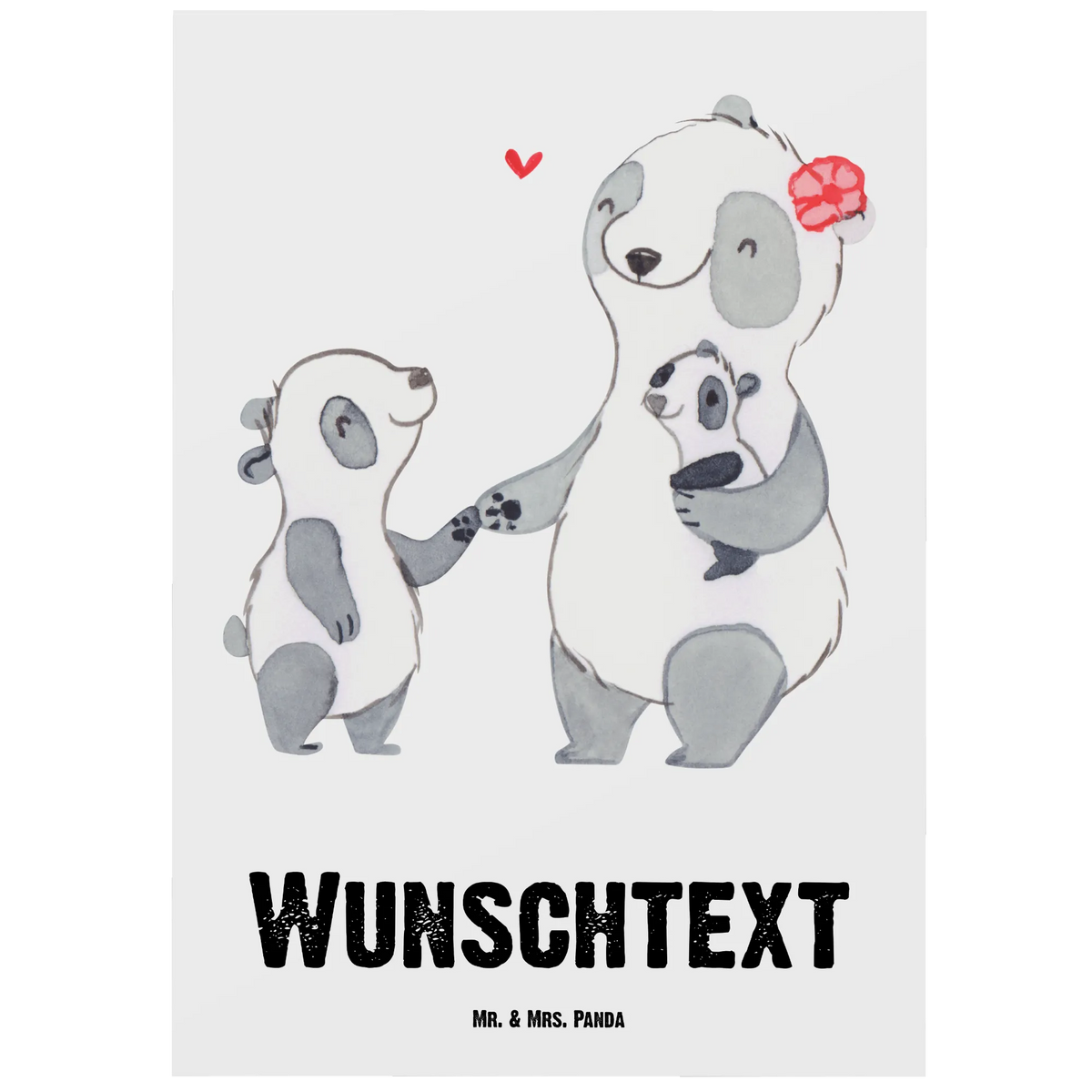 Personalised postcard panda best mom in the world for, thank you, gift, giving, birthday, birthday present, gift idea, souvenir, make you happy, gift tip, Best Mom, Daughter, Son, Thanks, Thank You, Super Mom, Best, Ma, Mama, Mutti, Mommy, Mother, Mom, Mother's Day