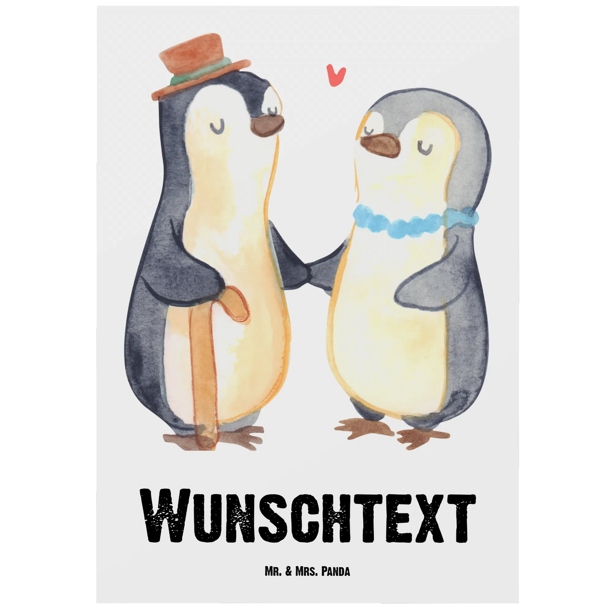 Personalised postcard penguin Best grandparents in the world for, thank you, gift, giving, birthday, birthday present, gift idea, souvenir, make you happy, gift tip, grandfather, little thing, grandmother, grandson, granddaughter, grandparents, grandpa. Grandpa, oppi, oppa, grandchild, grandma, best, Grandparents, grandpa