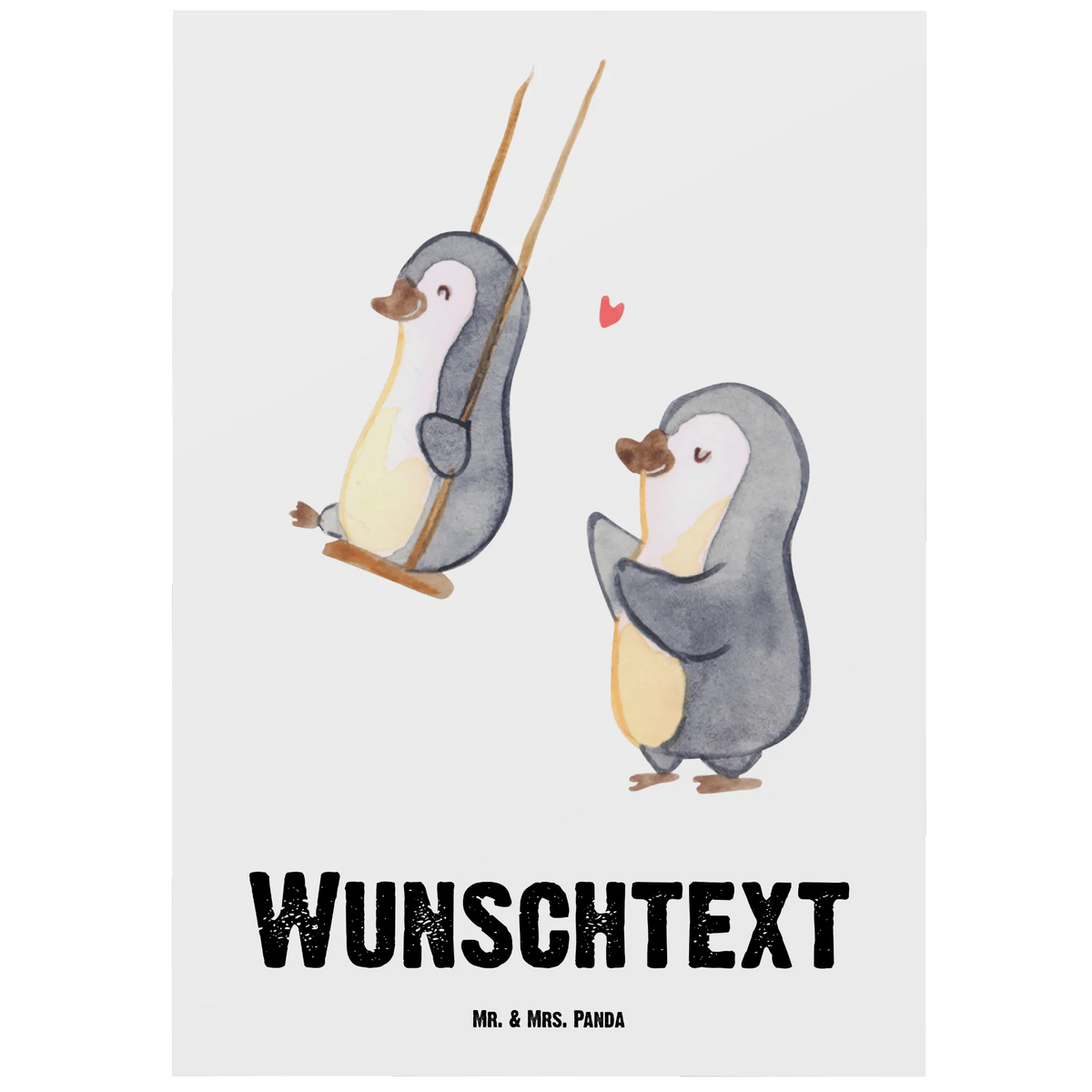 Personalised postcard penguin Best grandma in the world for, thank you, gift, giving, birthday, birthday present, gift idea, souvenir, make you happy, gift tip, grandpa, best, granddaughter, grandmother, Grandmother, grandson, grandchild, little thing, grandma