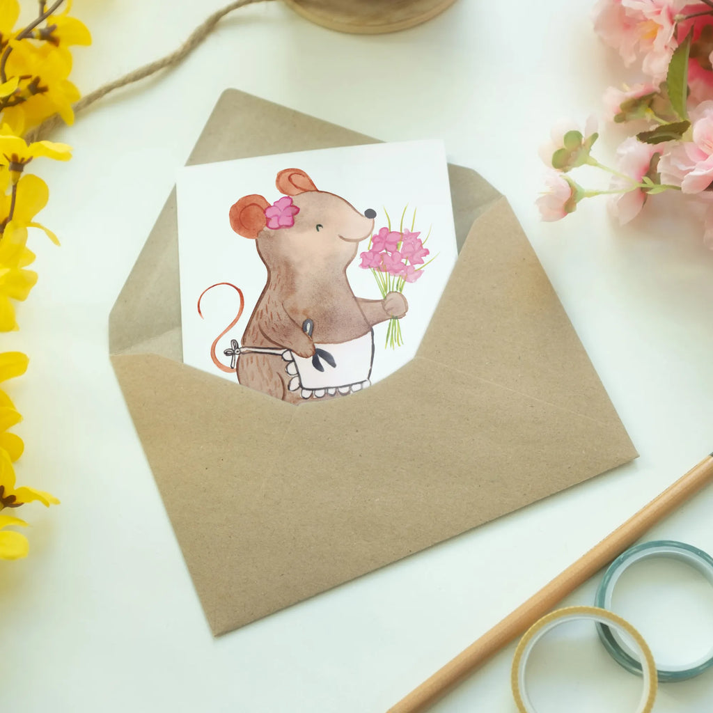Personalised greetings card Mouse Best Great Aunt in the World for, thank you, gift, giving, birthday, birthday present, gift idea, souvenir, make you happy, gift tip, aunts, sister, trifle, great aunt, favorite aunt, big, niece, Great aunt, nephew, family, aunt, best