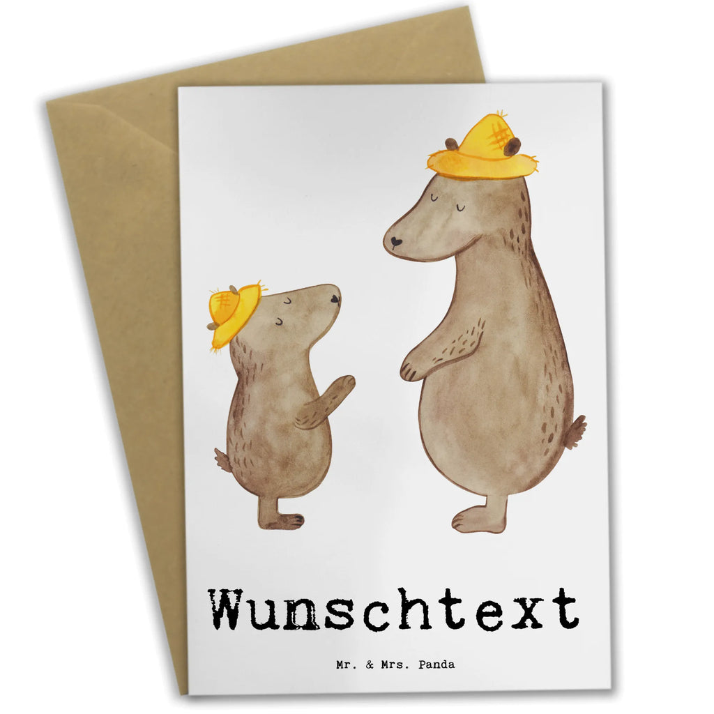 Spersonalizowana kartka z życzeniami Niedźwiedź Najlepszy tata na świecie dla, Dziękuję, Prezent, Wręczyć, Urodziny, Prezent urodzinowy, Pomysł na prezent, Podziękować, Upominek, Sprawić radość, Tip na prezent