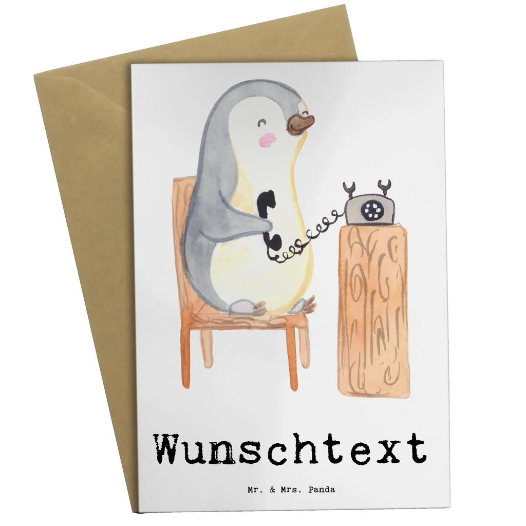 Spersonalizowana kartka z życzeniami Pingwin Najlepszy partner do plotkowania na świecie dla, Dziękuję, Prezent, Wręczyć, Urodziny, Prezent urodzinowy, Pomysł na prezent, Podziękować, Upominek, Sprawić radość, Tip na prezent