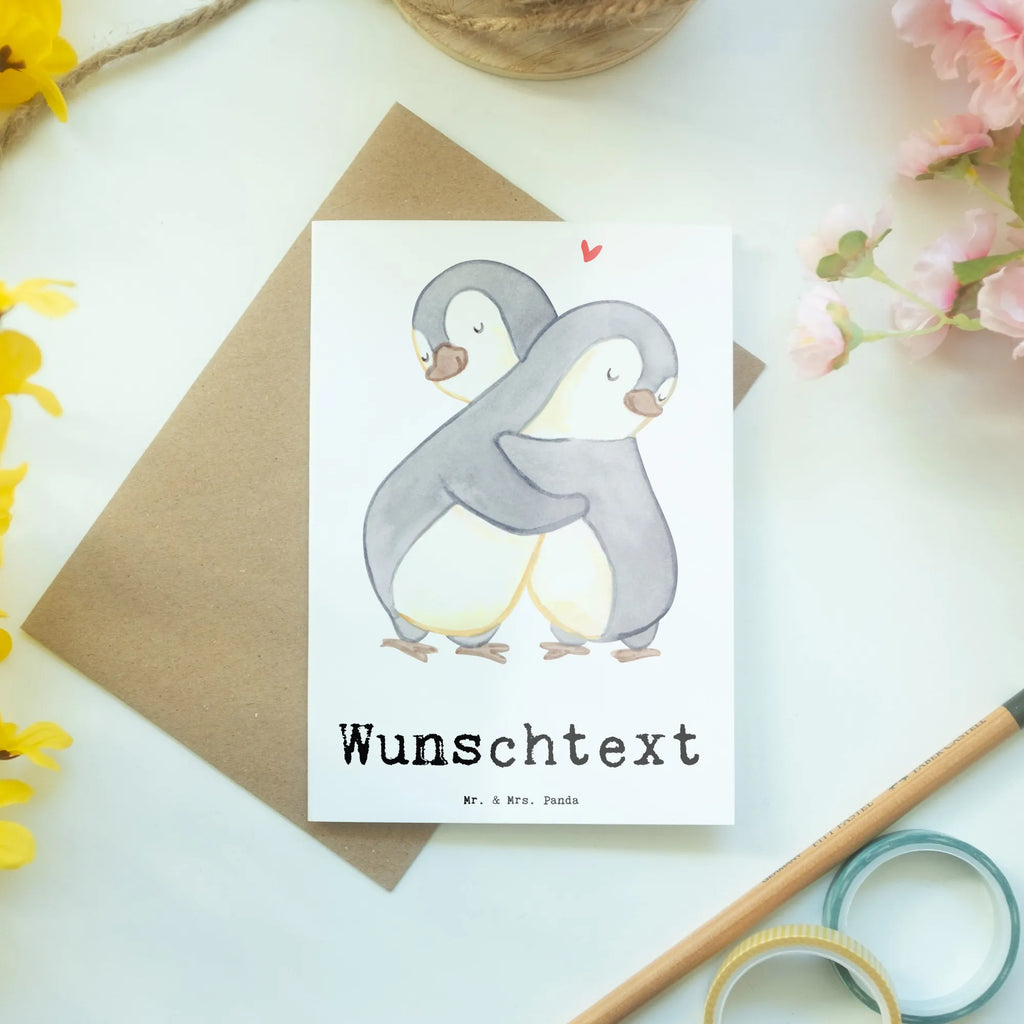 Personalised greetings card penguin Best favorite friend in the world for, thank you, gift, giving, birthday, birthday present, gift idea, souvenir, make you happy, gift tip, love, bae, Favorite friend, partner, heart, favorite person, best friend, girlfriend, darling