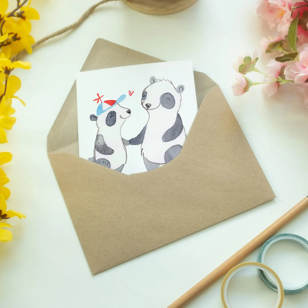 Personalised greetings card panda best dad in the world for, thank you, gift, giving, birthday, birthday present, gift idea, souvenir, make you happy, gift tip, daddy, little thing, gift father, papi, dad, man, papa, Father, parents, best, family
