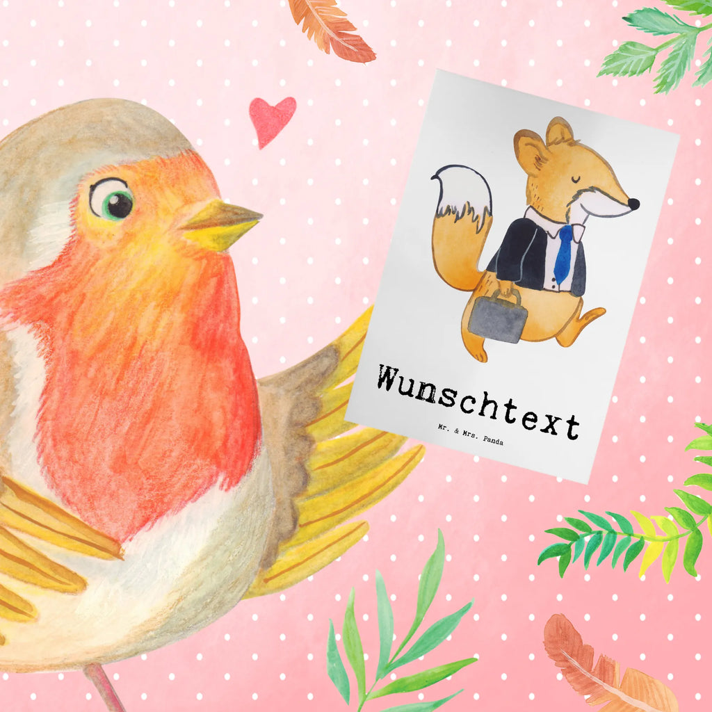 Personalised greetings card Fox Best colleague in the world for, thank you, gift, giving, birthday, birthday present, gift idea, souvenir, make you happy, gift tip, retirement, fellow worker, Work colleague, work, employee, farewell gift, office, colleague, profession