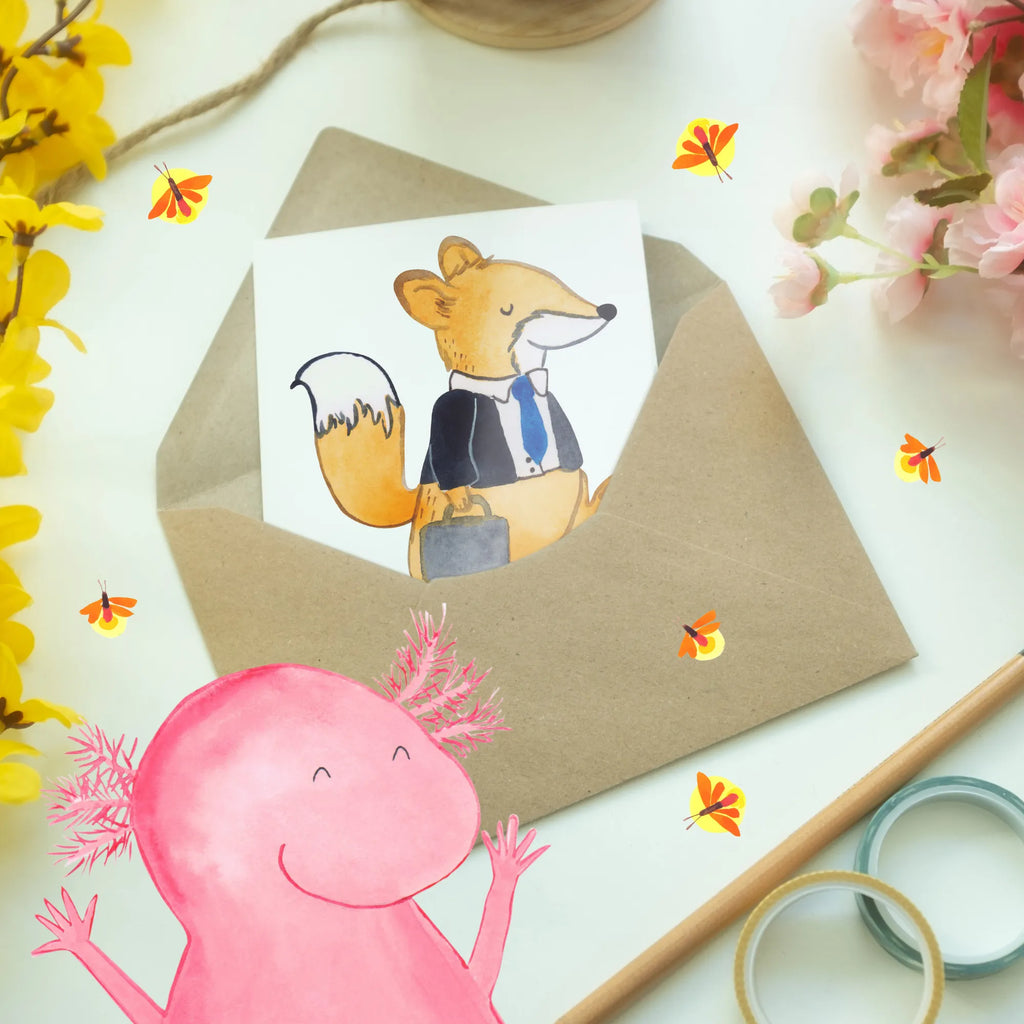 Personalised greetings card Fox Best colleague in the world for, thank you, gift, giving, birthday, birthday present, gift idea, souvenir, make you happy, gift tip, retirement, fellow worker, Work colleague, work, employee, farewell gift, office, colleague, profession