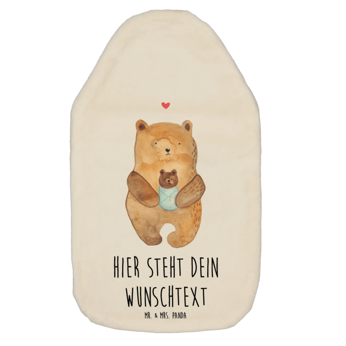 Personalised hot water bottle bear infant bear, teddy, teddy bear, cuddly toy, parents, birth, baptized child, nephew, birthday, niece, grandson, grandchild, mother, baptism, congratulations, baby