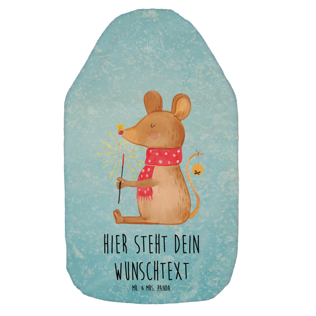 Spersonalizowany termofor mysz Boże Narodzenie Zima, Boże Narodzenie, dekoracje świąteczne, Mikołaj, Adwent, Wigilia, zimowy motyw