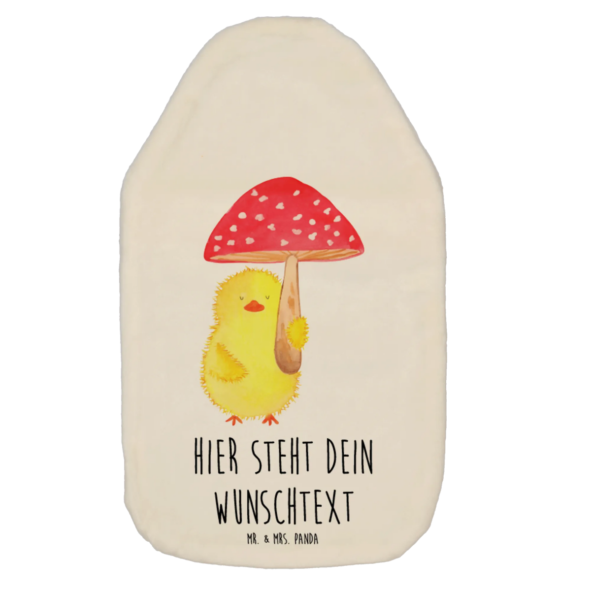 Personalised hot water bottle chick toadstool Easter, Easter bunny, Chicks, Happy Easter, Easter greetings, Toadstool, Lucky