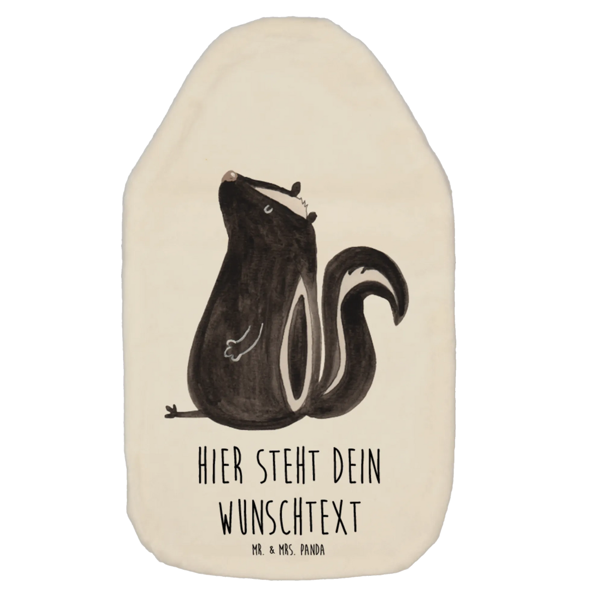 Spersonalizowany termofor skunks siedzenie Stinktier, Skunk