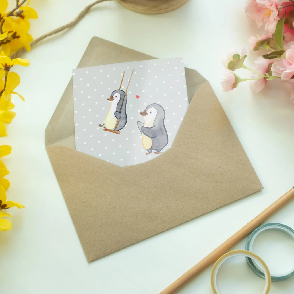 Greetings card penguin Best grandmother in the world invitation card, wedding card, greeting card, folding card, birthday card, for, thank you, gift, giving, birthday, birthday present, gift idea, souvenir, make you happy, gift tip, become grandma, grandma, Grandmother, grandparents