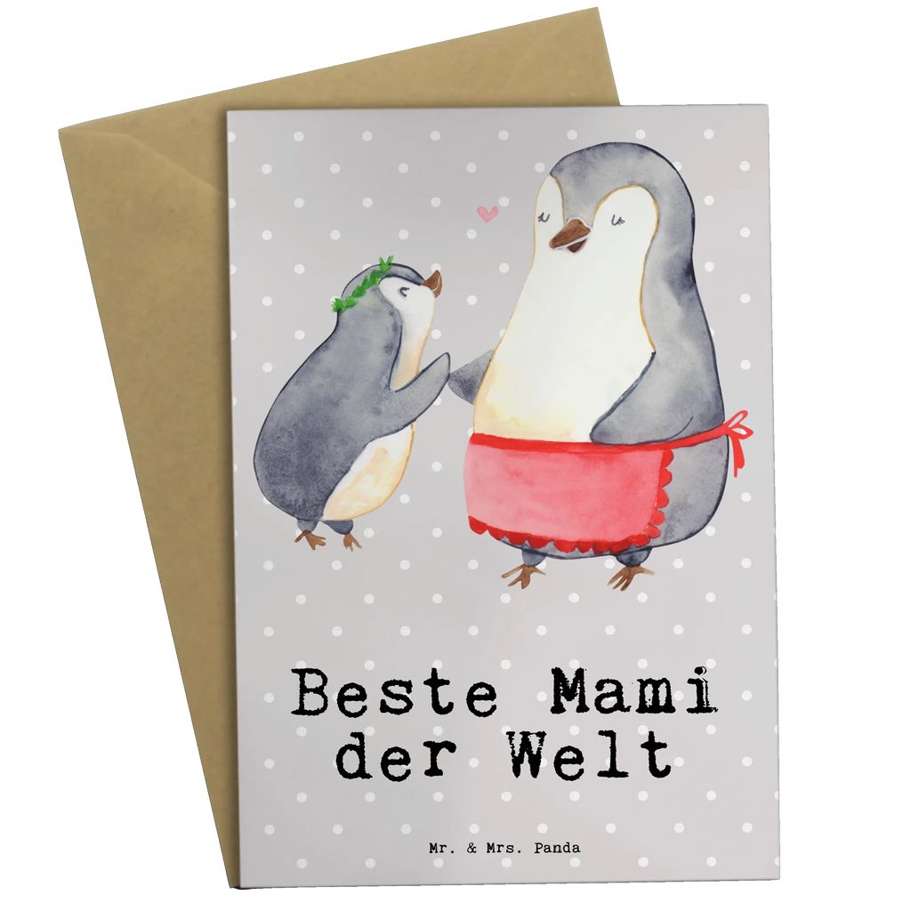 Greetings card penguin Best mom in the world invitation card, greeting card, folding card, wedding card, birthday card, for, thank you, gift, giving, birthday, birthday present, gift idea, souvenir, make you happy, gift tip, Best Mom, Mama, Super Mom, Best, Mutti, Mother&#39;s Day, Thank You, Mother, Mommy, Ma, Son, Daughter
