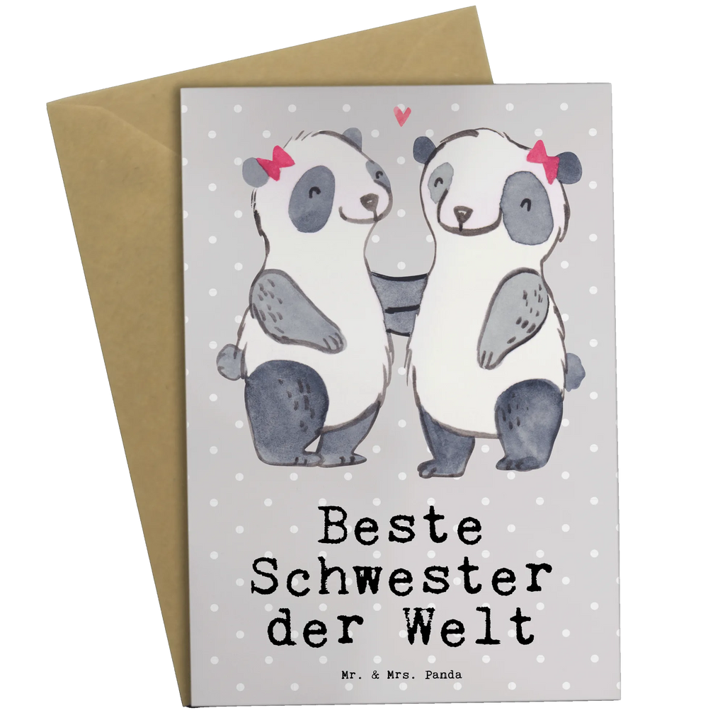 Greetings card panda best sister in the world osterkarten, jubiläumskarte, Glückwunschkarte, genesungskarte, abiturkarte, dankeskarten, Motivkarte, firmungskarte, kommunionskarte, hochzeitskarten, einladungskarten, valentinstagskarte, babykarte, vatertagskarte, Grußkarten, spruchkarte, glückwunschkarten, neujahrskarte, weihnachtskarten, Beileidskarte, Klappkarte, Grußkarte, osterkarte, Geschenkidee, Geschenk, Schenken, Mitbringsel, Geburtstag, Geburtstagsgeschenk, für, Danke, Dankeschön, Bedanken, Freude machen, Geschenktipp, Beste, Schwestern, Kinder, Tochter, Kleinigkeit, Liebe, Geschwister, Schwesterherz, Sister, Familie, Schwester