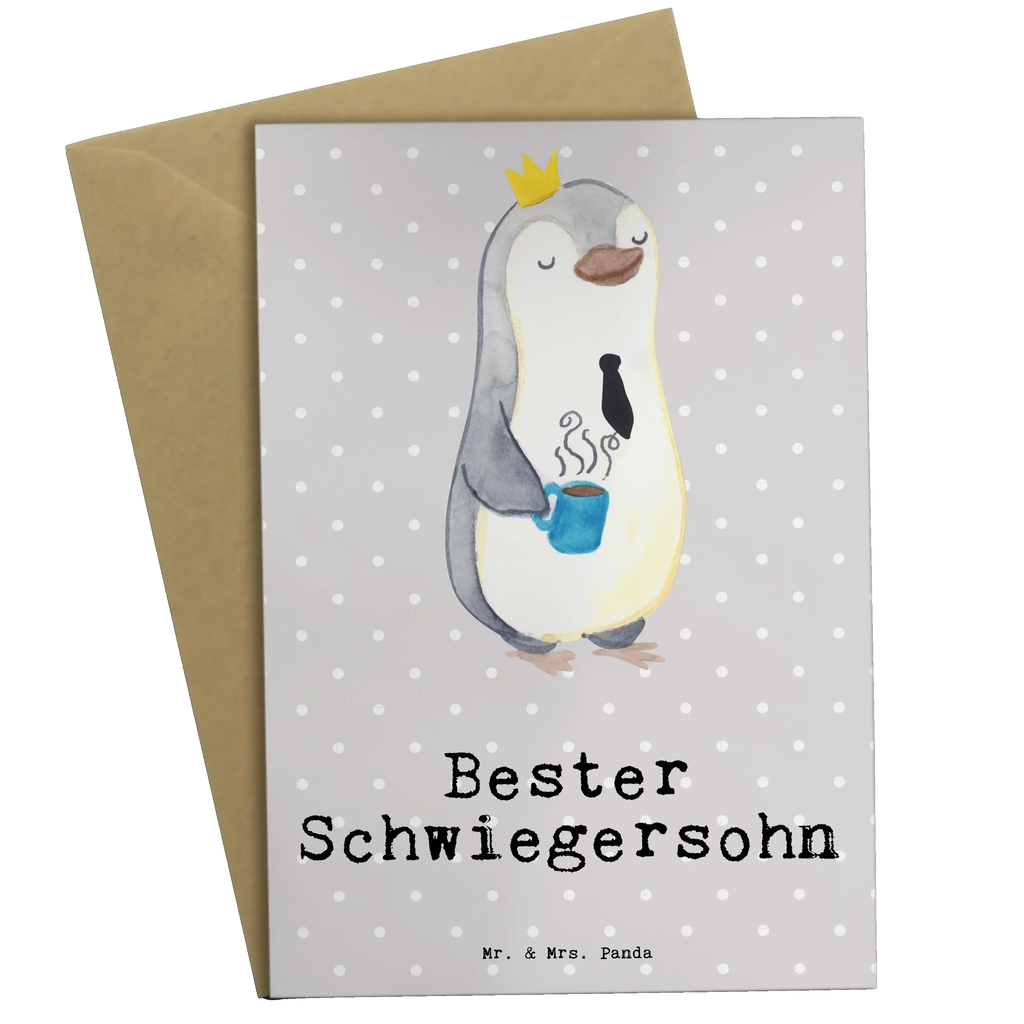 Greetings card penguin Best son in law invitation card, greeting card, folding card, birthday card, wedding card, for, thank you, gift, giving, birthday, birthday present, gift idea, souvenir, make you happy, gift tip, by marriage, wife, Son-in-law, daughter, son&#39;s wife, marriage, wedding