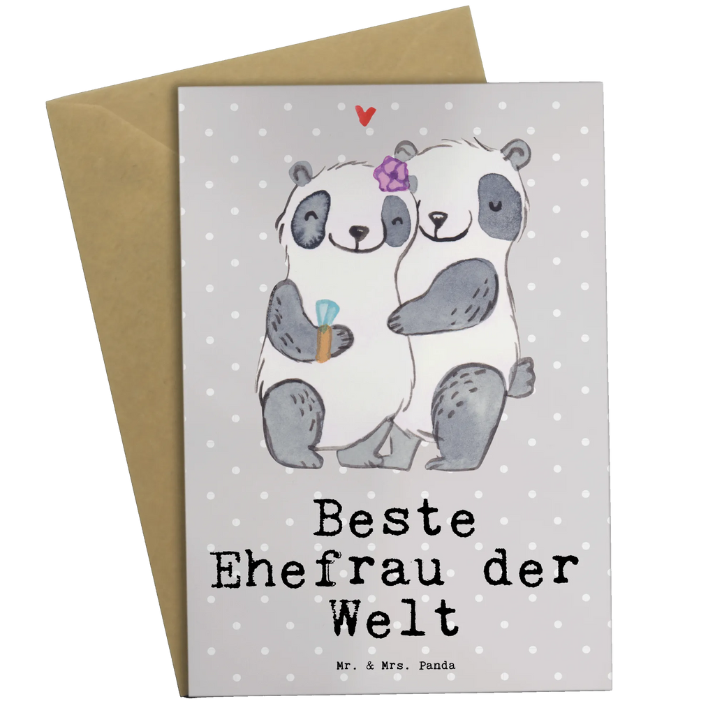 Greetings card panda best wife in the world Klappkarte, Hochzeitskarte, Ansichtskarten, Karte, Grußkarte, Einladungskarte, Geburtstagskarte, Glückwunschkarte, für, Dankeschön, Geschenk, Schenken, Geburtstag, Geburtstagsgeschenk, Geschenkidee, Danke, Bedanken, Mitbringsel, Freude machen, Geschenktipp, Partnerin, Beste, Freundin, Ehepartner, Lebensgefährtin, Liebling, Braut, Frau, Ehe, Kleinigkeit, Ehefrau, Traumfrau, Gattin, Hochzeit