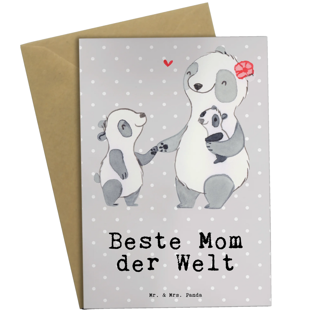 Greetings card panda best mom in the world greeting card, invitation card, birthday card, wedding card, folding card, for, thank you, gift, giving, birthday, birthday present, gift idea, souvenir, make you happy, gift tip, Thank You, Super Mom, Best, Ma, Daughter, Son, Mother&#39;s Day, Thanks, Mommy, Best Mom, Mutti, Mother, Mama, Mom