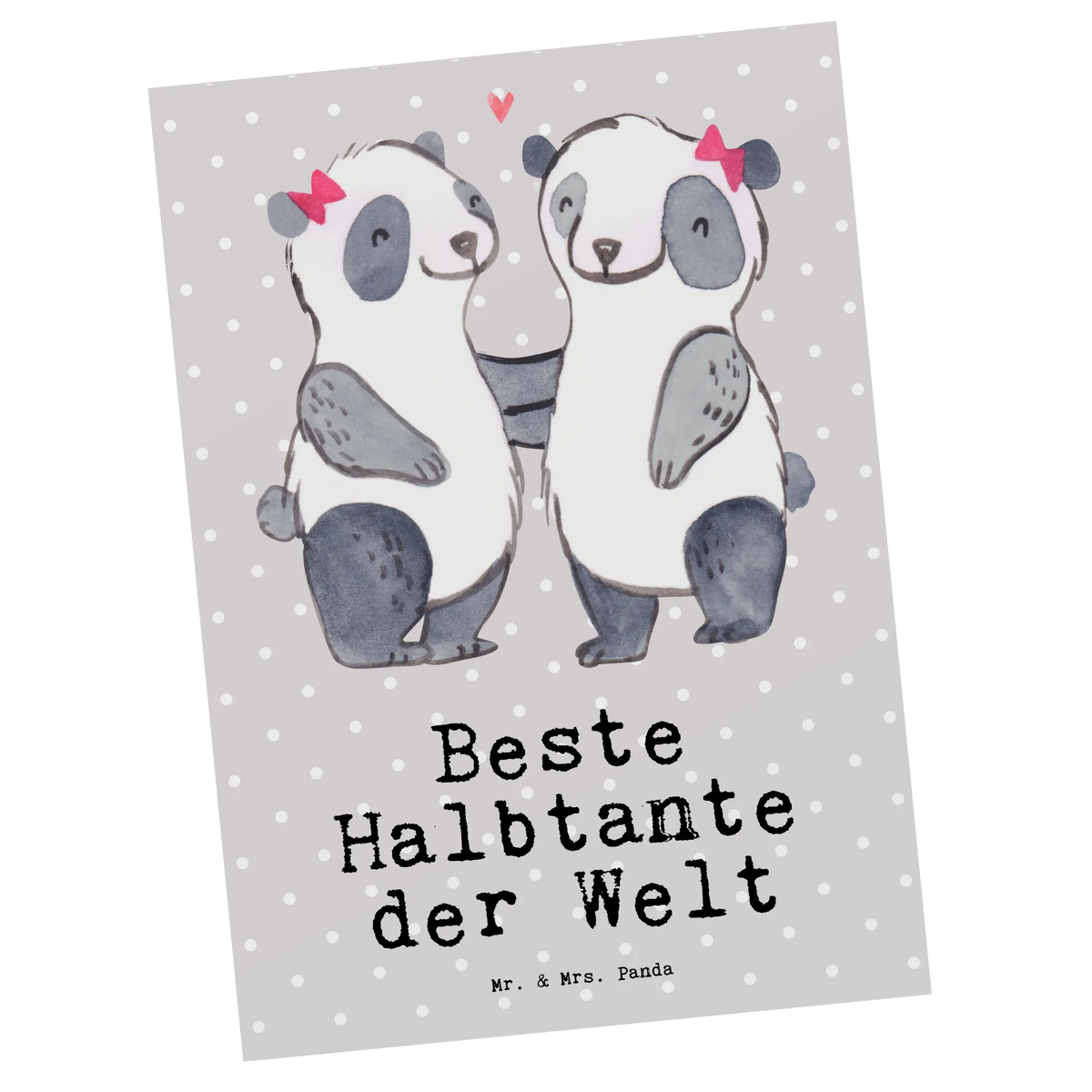 Postkarte Panda Beste Halbtante der Welt kunstkarte, bildkarte, einzelkarte, Grußkarte, Postkarte, spruchkarte, Designkarte, Motivkarte, Kunstkarten, Ansichtskarten, Postkarten, Ansichtskarte, Fotokarte, Geschenkidee, Geschenk, Schenken, Mitbringsel, Geburtstag, Geburtstagsgeschenk, für, Danke, Dankeschön, Bedanken, Freude machen, Geschenktipp, Halbtante, Kleinigkeit, Familie, Stiefgeschwister, Beste Tante, Stieftante, Stief, Tante