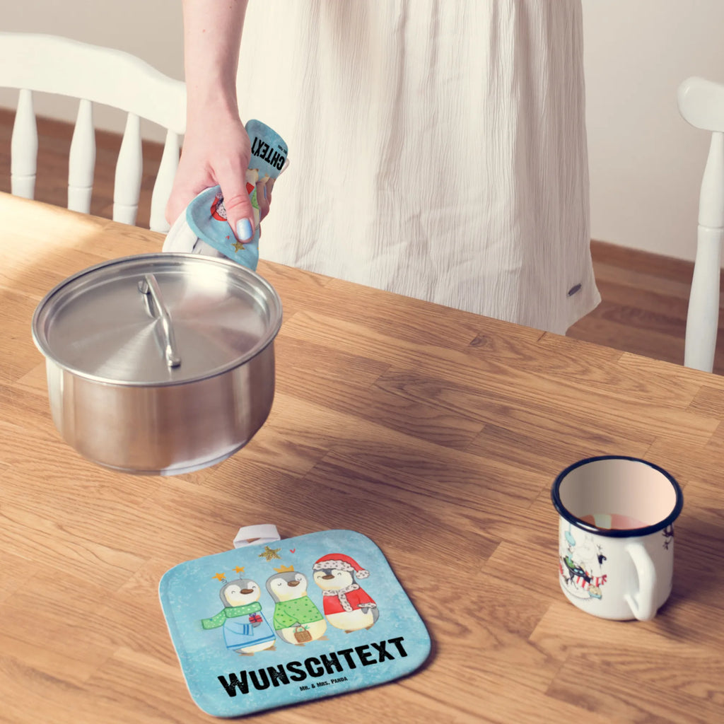 Personalised pot holder wintertime Holy Three Kings Winter, Christmas, Christmas time, snow, Christmas days, Epiphany, Christmas present, Santa Claus, Christmas Eve