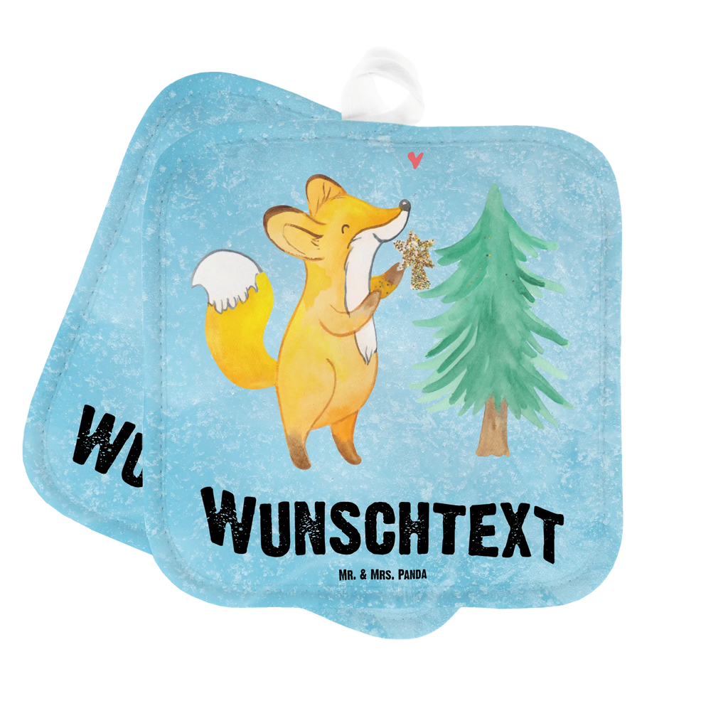 Spersonalizowane rękawice kuchenne lis Choinka Zima, Boże Narodzenie, dekoracje świąteczne, Mikołaj, Adwent, Wigilia, zimowy motyw