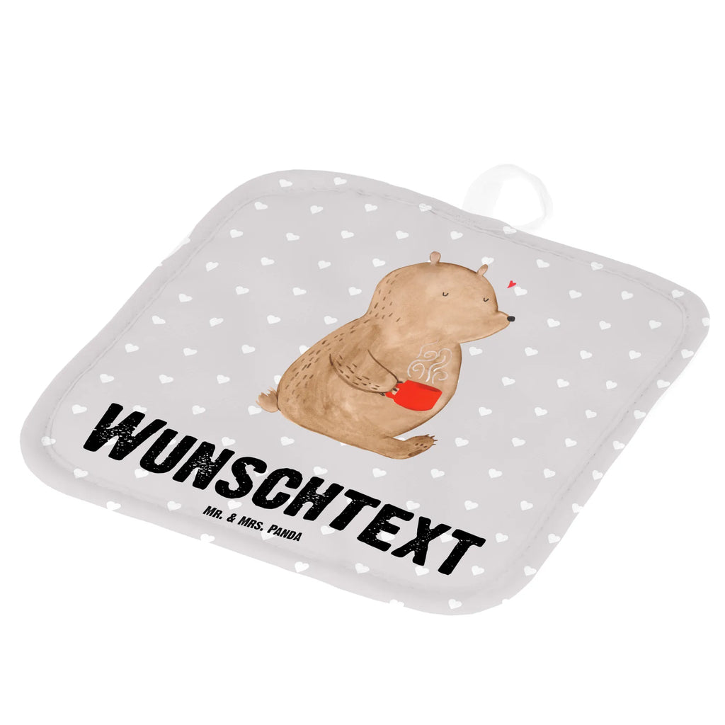 Personalisierte Topflappen Bär Morgenkaffee Topflappen Set personalisiert, Topflappen mit Namen, Namensaufdruck, Topflappen personalisiert, Personalisierter Ofenhandschuh, Personalisierte Topfuntersetzer, Liebe, Partner, Freund, Freundin, Ehemann, Ehefrau, Heiraten, Verlobung, Heiratsantrag, Liebesgeschenk, Jahrestag, Hocheitstag, Liebesbeweis, für Ehemann, Geschenk für Partner, für Männer, Geschenk für Freundin, Geschenk für Frauen, Mitbringsel, Valentinstag, Hochzeitstag