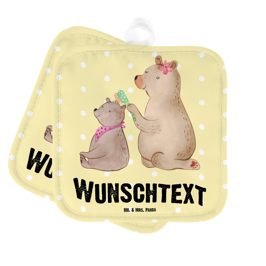 Personalised pot holder bear child Topflappen Set personalisiert, Personalisierte Topfuntersetzer, Personalisierter Ofenhandschuh, Namensaufdruck, Topflappen personalisiert, Topflappen mit Namen, Familie, Vatertag, Muttertag, Bruder, Schwester, Mama, Papa, Oma, Opa, Mutti, Mutter, Geschenk