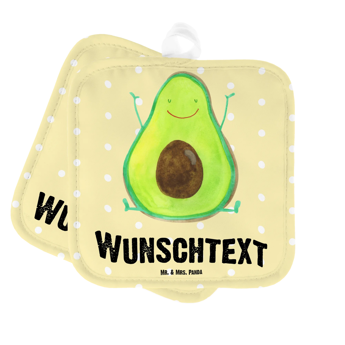 Personalised pot holder avocado Happy avocado, vegetables, chaos, Avocado