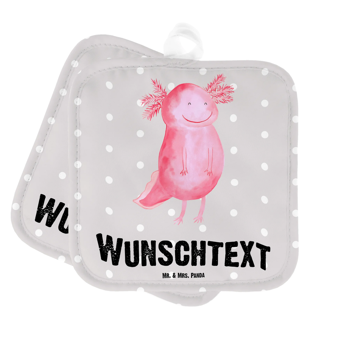 Personalisierte Topflappen Axolotl Glücklich Topflappen Set Personalisiert, Küchenaccessoires personalisiert, Personalisierte Topflappen, Personalisierte Topfhandschuhe, Topflappen selbst gestalten, Topflappen mit Namen, Topfhandschuhe mit Namen, Küchentextilien personalisiert, Küchenzubehör personalisiert, Topfhandschuhe personalisiert, Topflappen Personalisiert, Topflappen bedrucken, Axolotl, Molch, Lurch, Axolot, Gute Laune, Lurche, Schwanzlurch, Motivation