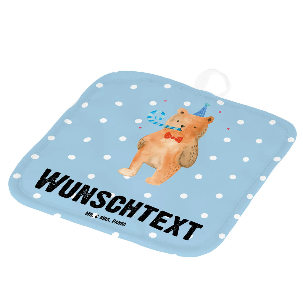 Personalisierte Topflappen Birthday Bär Topflappen mit Namen, Topflappen Set Personalisiert, Topflappen Personalisiert, Personalisierter Ofenhandschuh, Personalisierte Topfuntersetzer, Namensaufdruck, Teddy, Bär, Teddybär, Geburtstag, Glückwunsch, Happy Birthday, Alles Gute