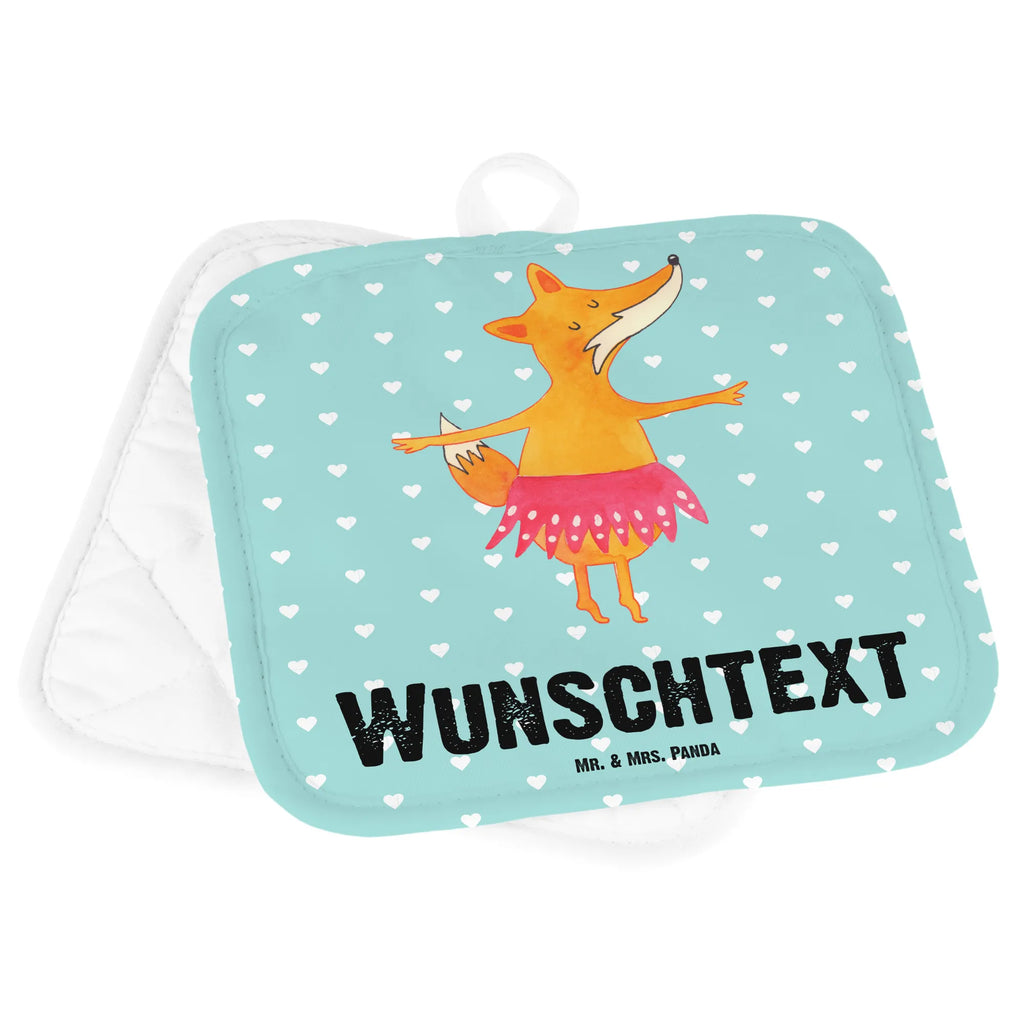 Personalisierte Topflappen Fuchs Ballerina Topflappen Set personalisiert, Namensaufdruck, Topflappen mit Namen, Personalisierte Topfuntersetzer, Personalisierter Ofenhandschuh, Topflappen personalisiert, Fuchs, Füchse, Ballett, Party, Tanzen, Ballerina, Tänzerin, Geburtstag, Einladung, Fuchs Spruch, Füchsin