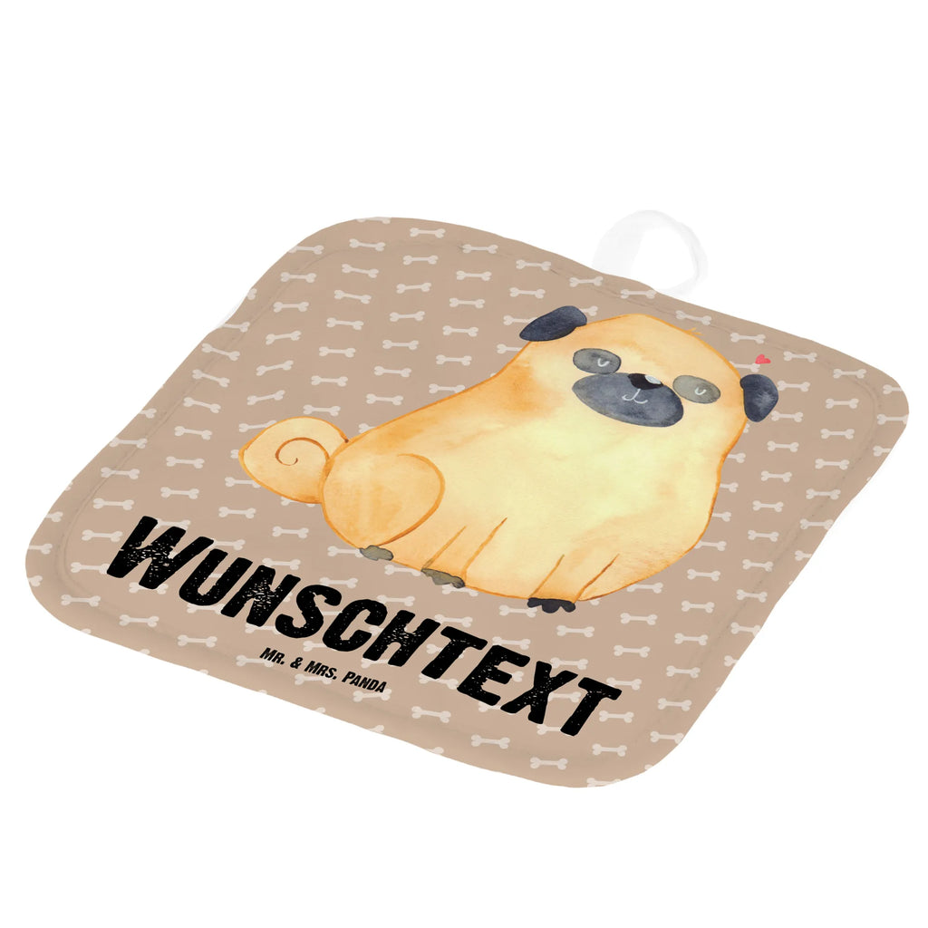 Personalisierte Topflappen Mops Topflappen Set personalisiert, Personalisierter Ofenhandschuh, Topflappen personalisiert, Namensaufdruck, Personalisierte Topfuntersetzer, Topflappen mit Namen, Hund, Hundemotiv, Haustier, Hunderasse, Tierliebhaber, Hundebesitzer, Sprüche, Liebe, Mops, Hundeliebe