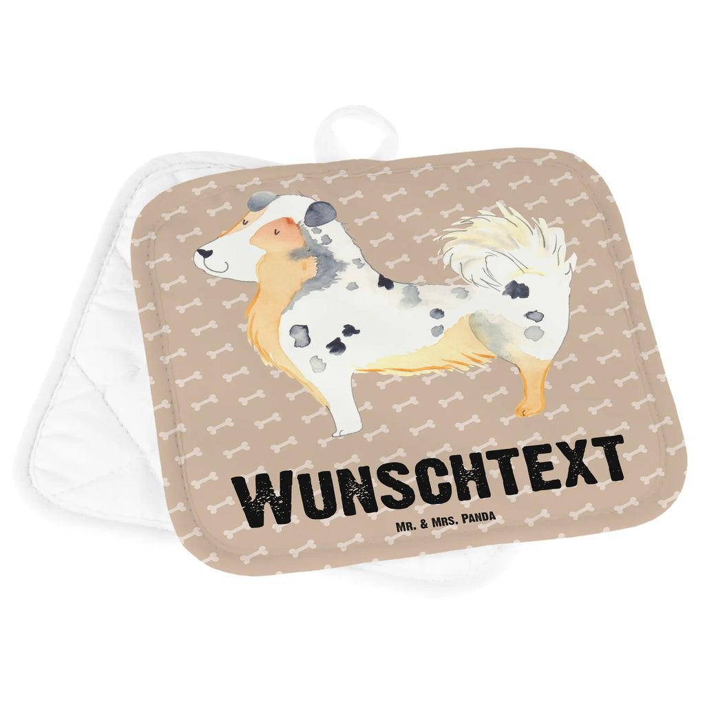 Spersonalizowane rękawice kuchenne Pies Owczarek australijski Pies, motyw psa, zwierzę domowe, rasa psa, miłośnik zwierząt, właściciel psa, powiedzenia