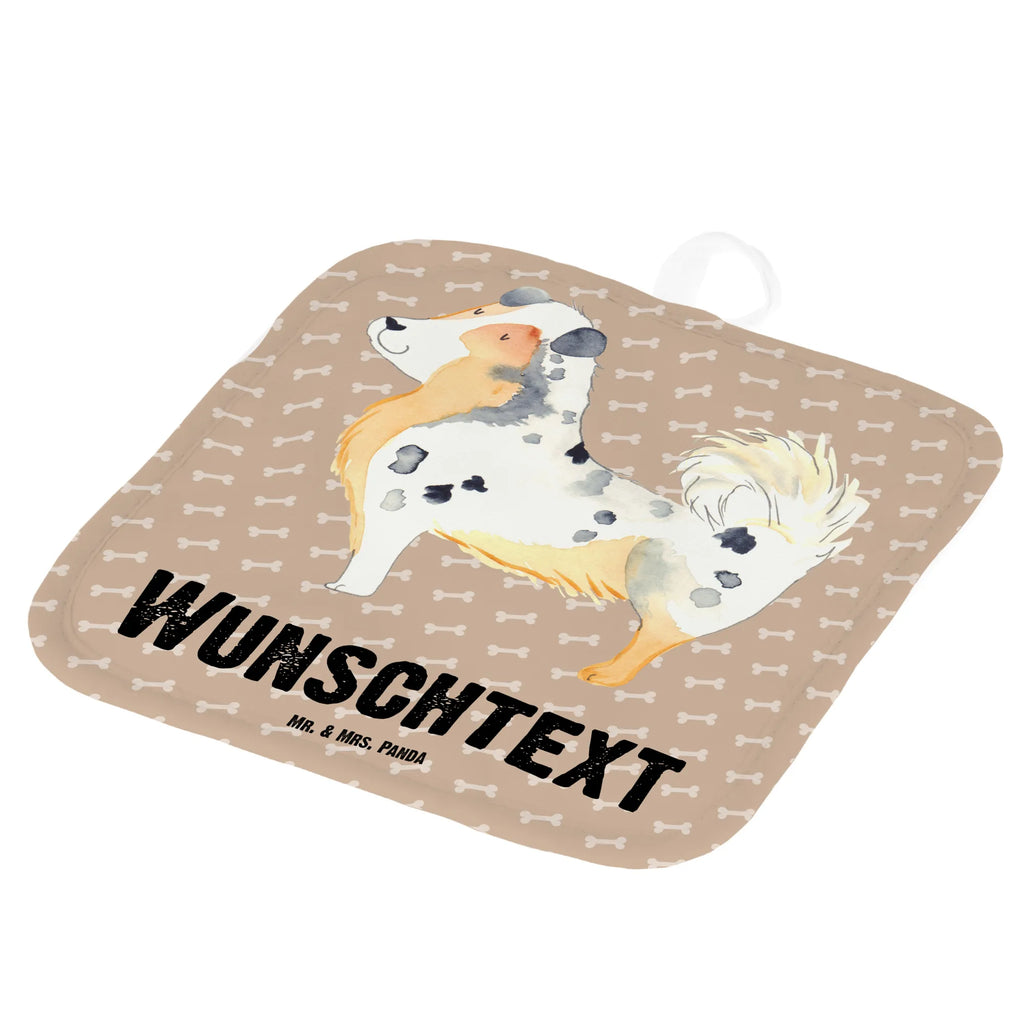 Spersonalizowane rękawice kuchenne Pies Owczarek australijski Pies, motyw psa, zwierzę domowe, rasa psa, miłośnik zwierząt, właściciel psa, powiedzenia