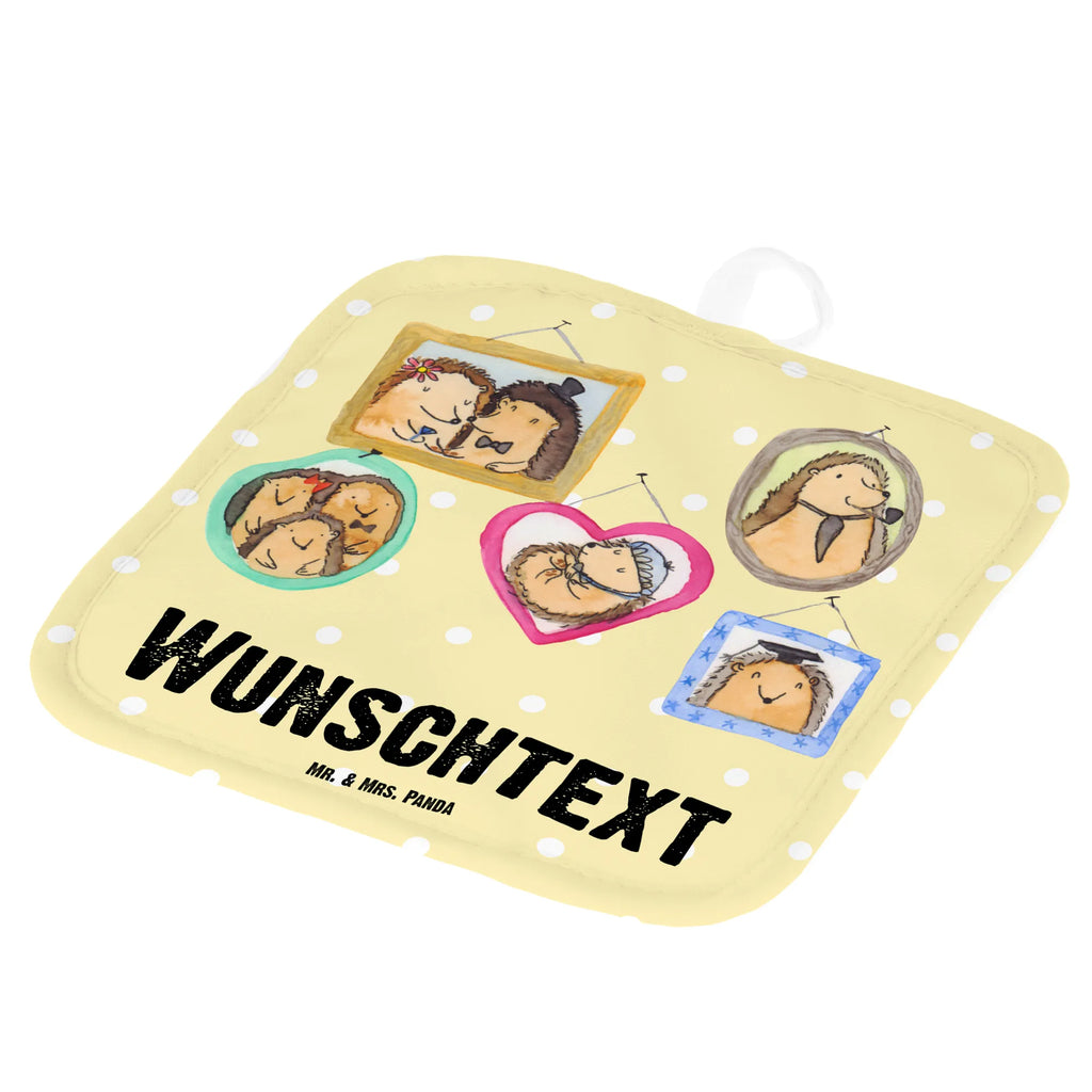 Personalised pot holder Hedgehog family Family, Father's Day, Mother's Day, brother, sister, Mom, Dad, solidarity, love, pictures, happiness, hedgehogs, dad, mum