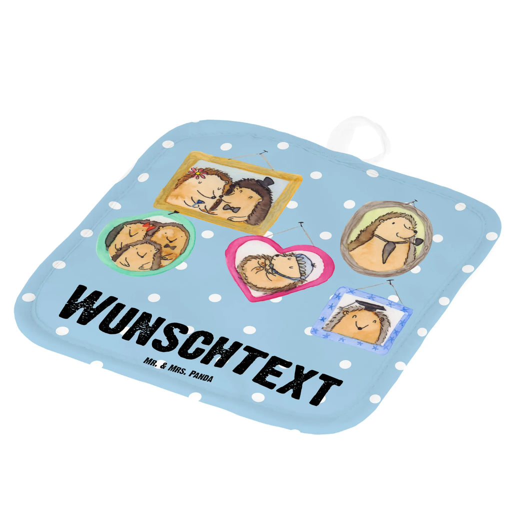 Personalised pot holder Hedgehog family Family, Father's Day, Mother's Day, brother, sister, Mom, Dad, solidarity, love, pictures, happiness, hedgehogs, dad, mum