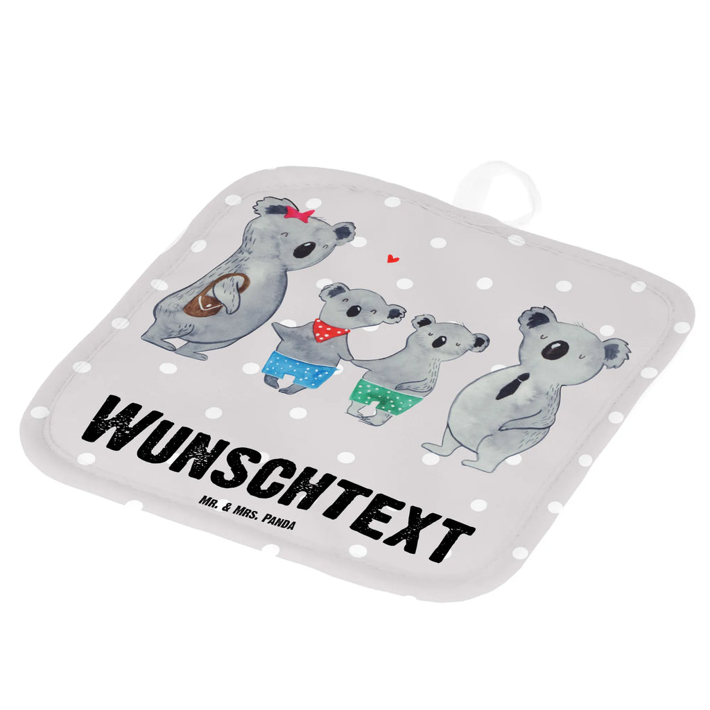 Personalised pot holder Koala family with two kids Personalisierter Ofenhandschuh, Namensaufdruck, Topflappen Personalisiert, Topflappen Set Personalisiert, Personalisierte Topfuntersetzer, Topflappen mit Namen, Schwester, Familie, Vatertag, Opa, Oma, Muttertag, Papa, Mama, Bruder, Beste Familie, Familienleben, Koalafamilie, Koalabär, Lieblingsfamilie, Koala, Familienzeit
