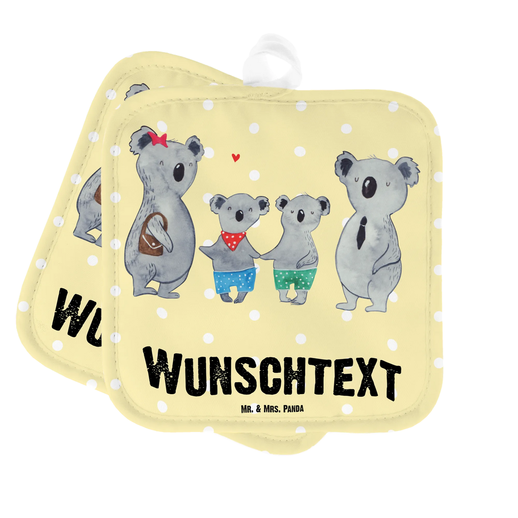 Personalised pot holder Koala family with two kids Personalisierter Ofenhandschuh, Namensaufdruck, Topflappen Personalisiert, Topflappen Set Personalisiert, Personalisierte Topfuntersetzer, Topflappen mit Namen, Schwester, Familie, Vatertag, Opa, Oma, Muttertag, Papa, Mama, Bruder, Beste Familie, Familienleben, Koalafamilie, Koalabär, Lieblingsfamilie, Koala, Familienzeit