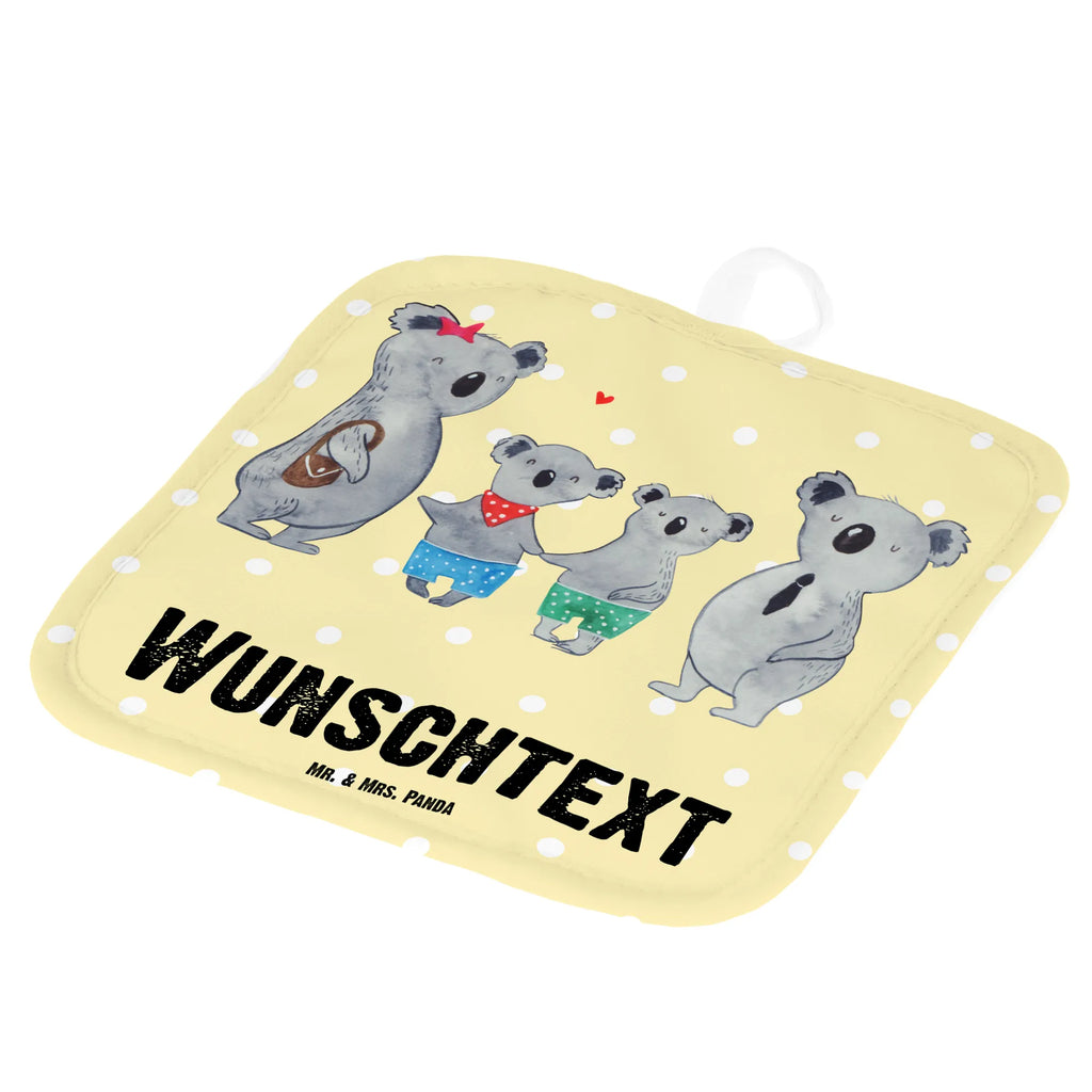Personalised pot holder Koala family with two kids Personalisierter Ofenhandschuh, Namensaufdruck, Topflappen Personalisiert, Topflappen Set Personalisiert, Personalisierte Topfuntersetzer, Topflappen mit Namen, Schwester, Familie, Vatertag, Opa, Oma, Muttertag, Papa, Mama, Bruder, Beste Familie, Familienleben, Koalafamilie, Koalabär, Lieblingsfamilie, Koala, Familienzeit