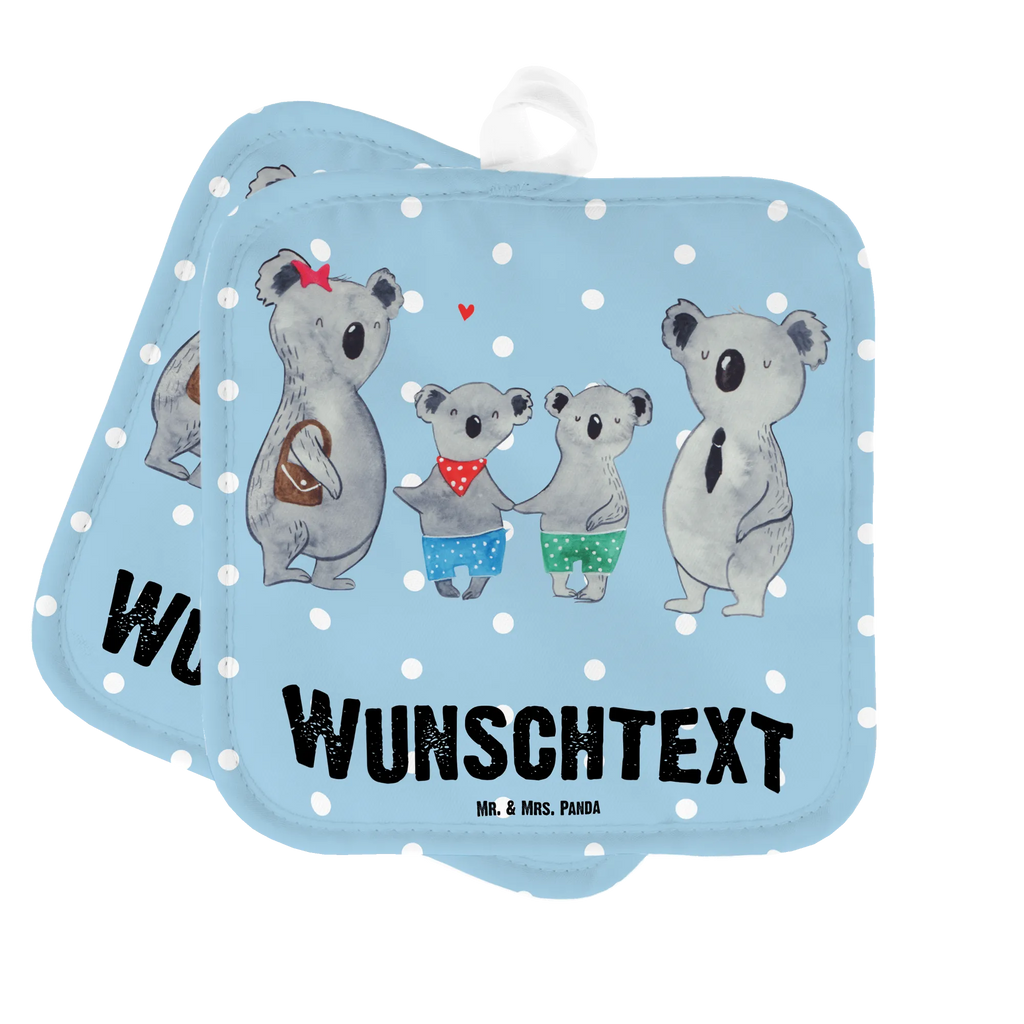 Personalised pot holder Koala family with two kids Personalisierter Ofenhandschuh, Namensaufdruck, Topflappen Personalisiert, Topflappen Set Personalisiert, Personalisierte Topfuntersetzer, Topflappen mit Namen, Schwester, Familie, Vatertag, Opa, Oma, Muttertag, Papa, Mama, Bruder, Beste Familie, Familienleben, Koalafamilie, Koalabär, Lieblingsfamilie, Koala, Familienzeit
