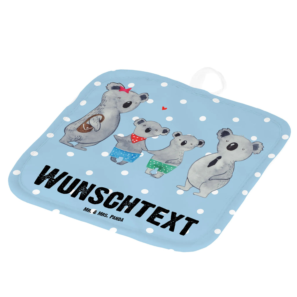 Personalised pot holder Koala family with two kids Personalisierter Ofenhandschuh, Namensaufdruck, Topflappen Personalisiert, Topflappen Set Personalisiert, Personalisierte Topfuntersetzer, Topflappen mit Namen, Schwester, Familie, Vatertag, Opa, Oma, Muttertag, Papa, Mama, Bruder, Beste Familie, Familienleben, Koalafamilie, Koalabär, Lieblingsfamilie, Koala, Familienzeit
