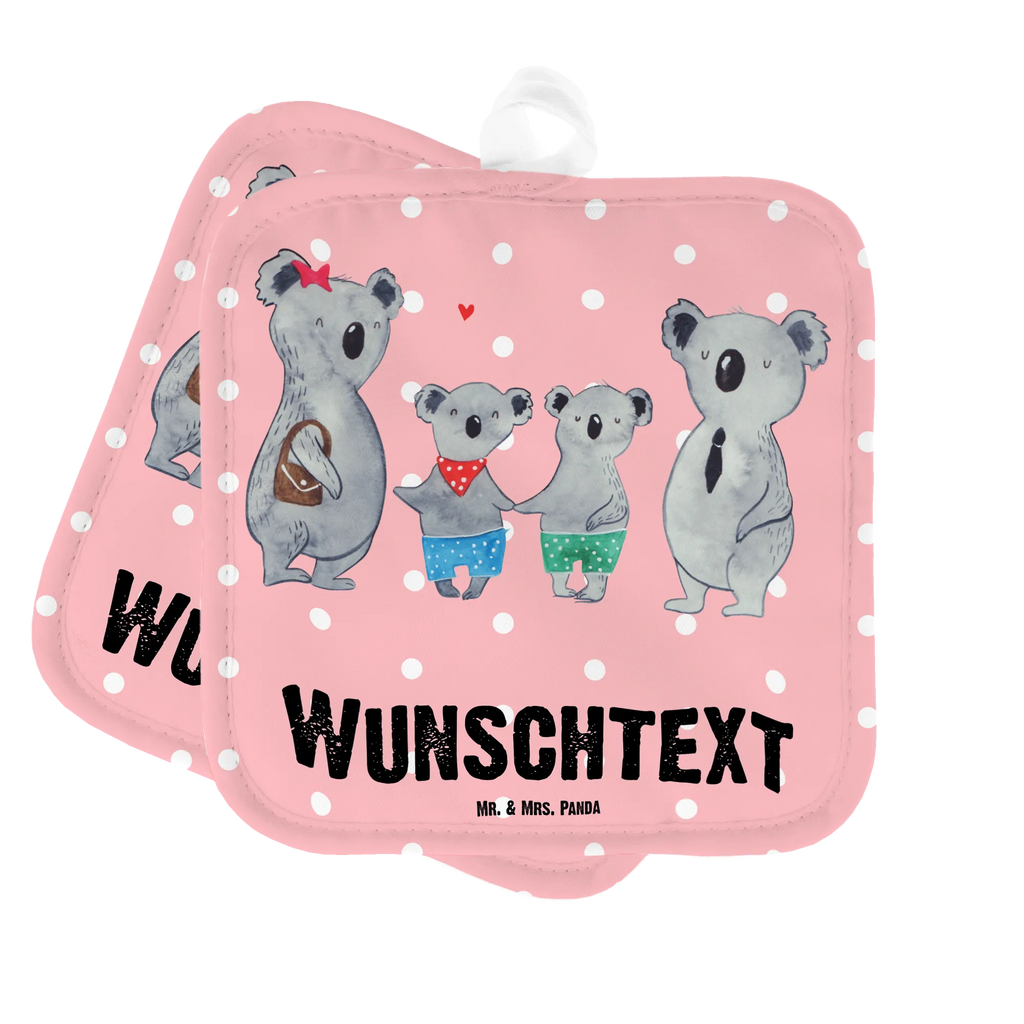 Personalised pot holder Koala family with two kids Personalisierter Ofenhandschuh, Namensaufdruck, Topflappen Personalisiert, Topflappen Set Personalisiert, Personalisierte Topfuntersetzer, Topflappen mit Namen, Schwester, Familie, Vatertag, Opa, Oma, Muttertag, Papa, Mama, Bruder, Beste Familie, Familienleben, Koalafamilie, Koalabär, Lieblingsfamilie, Koala, Familienzeit