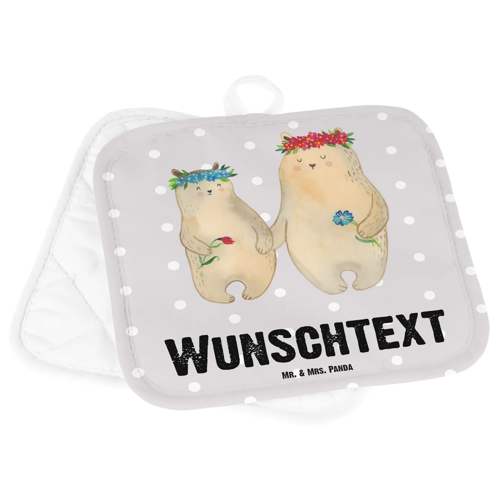 Personalised pot holder Bears with flower crown Topflappen mit Namen, Topflappen Set personalisiert, Personalisierte Topfuntersetzer, Namensaufdruck, Personalisierter Ofenhandschuh, Topflappen personalisiert, Familie, Vatertag, Muttertag, Bruder, Schwester, Mama, Papa, Oma, Opa, Mutter, beste Mutter, Kind, Geschenk Mama. Muttertag, Family, Töchter, Vorbild, Mami, Kinder, Bären, Tochter, Lieblingsmensch, Mutti, weltbeste Mama, Lieblingsmama, Bär