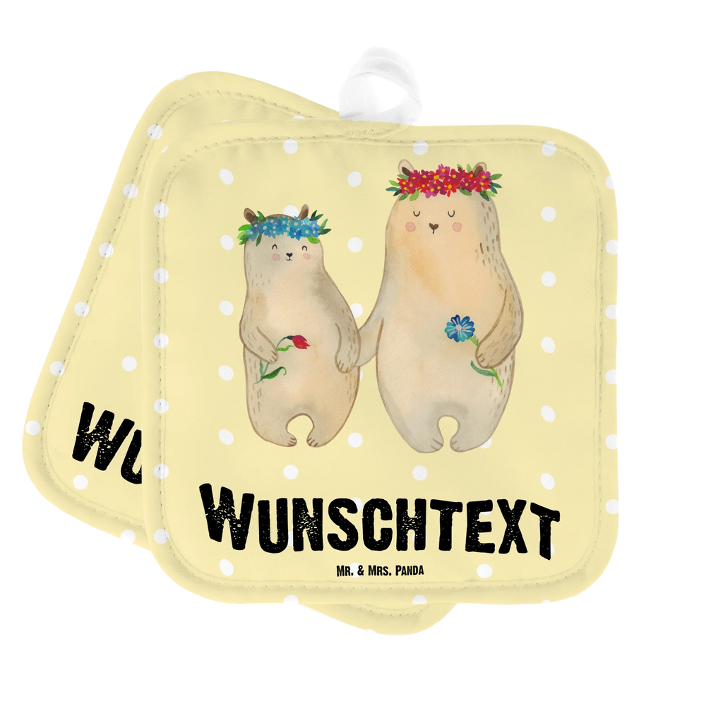 Personalised pot holder Bears with flower crown Topflappen mit Namen, Topflappen Set personalisiert, Personalisierte Topfuntersetzer, Namensaufdruck, Personalisierter Ofenhandschuh, Topflappen personalisiert, Familie, Vatertag, Muttertag, Bruder, Schwester, Mama, Papa, Oma, Opa, Mutter, beste Mutter, Kind, Geschenk Mama. Muttertag, Family, Töchter, Vorbild, Mami, Kinder, Bären, Tochter, Lieblingsmensch, Mutti, weltbeste Mama, Lieblingsmama, Bär