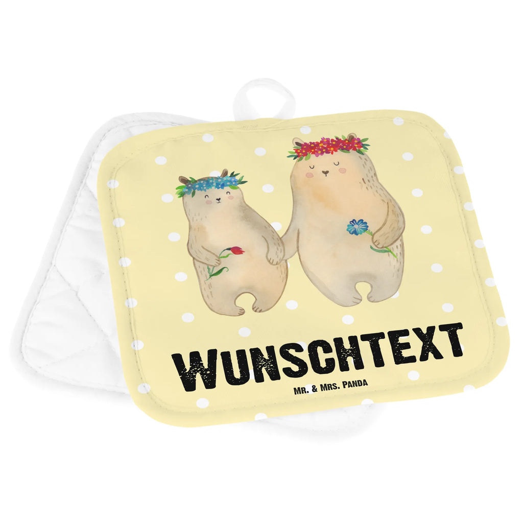 Personalised pot holder Bears with flower crown Topflappen mit Namen, Topflappen Set personalisiert, Personalisierte Topfuntersetzer, Namensaufdruck, Personalisierter Ofenhandschuh, Topflappen personalisiert, Familie, Vatertag, Muttertag, Bruder, Schwester, Mama, Papa, Oma, Opa, Mutter, beste Mutter, Kind, Geschenk Mama. Muttertag, Family, Töchter, Vorbild, Mami, Kinder, Bären, Tochter, Lieblingsmensch, Mutti, weltbeste Mama, Lieblingsmama, Bär