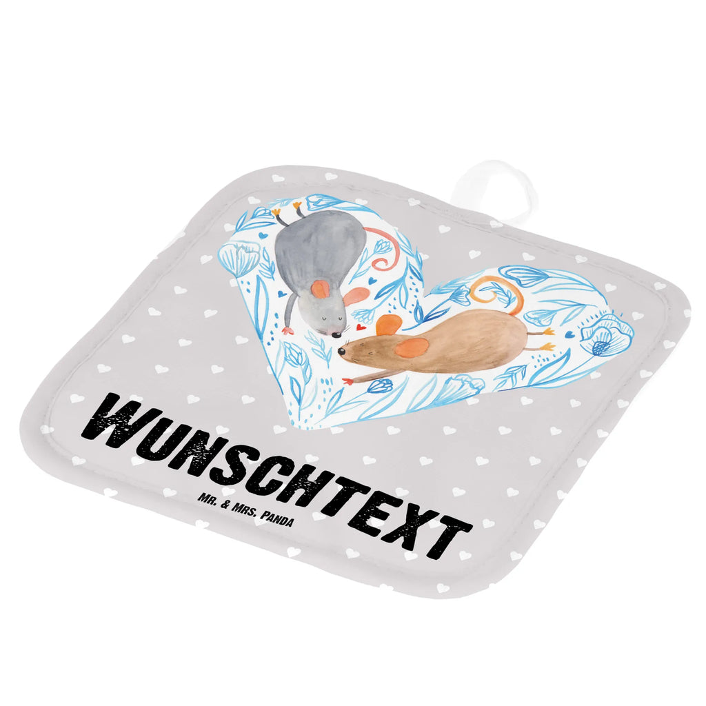 Personalised pot holder Mice heart Love, Loving, Two, Together, Marriage, Engagement, Proposal of marriage, Love gift, gift for her, gift for him, anniversary gift, anniversary, togetherness, love, gift for two, love message, engagement, favourite person, mice, love gift, proof of love, wedding, mouse