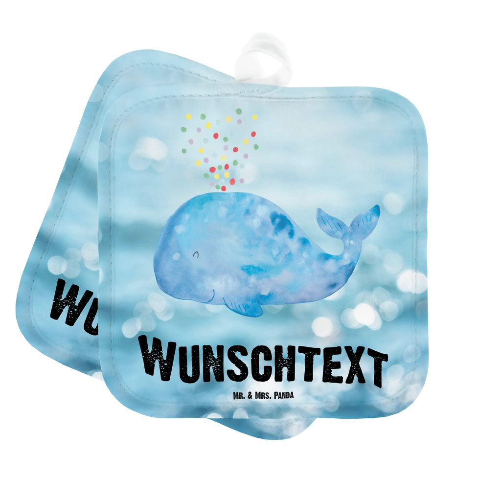 Personalisierte Topflappen Wal Konfetti Topflappen Set personalisiert, Personalisierte Topfuntersetzer, Topflappen mit Namen, Personalisierter Ofenhandschuh, Topflappen personalisiert, Namensaufdruck, Meerestiere, Meer, Urlaub, Wale, Trennung, Motivation, Abnehmen, Neustart, Diät, Konfetti, Neuanfang, Wal, Lebensabschnitt, Geburtstag