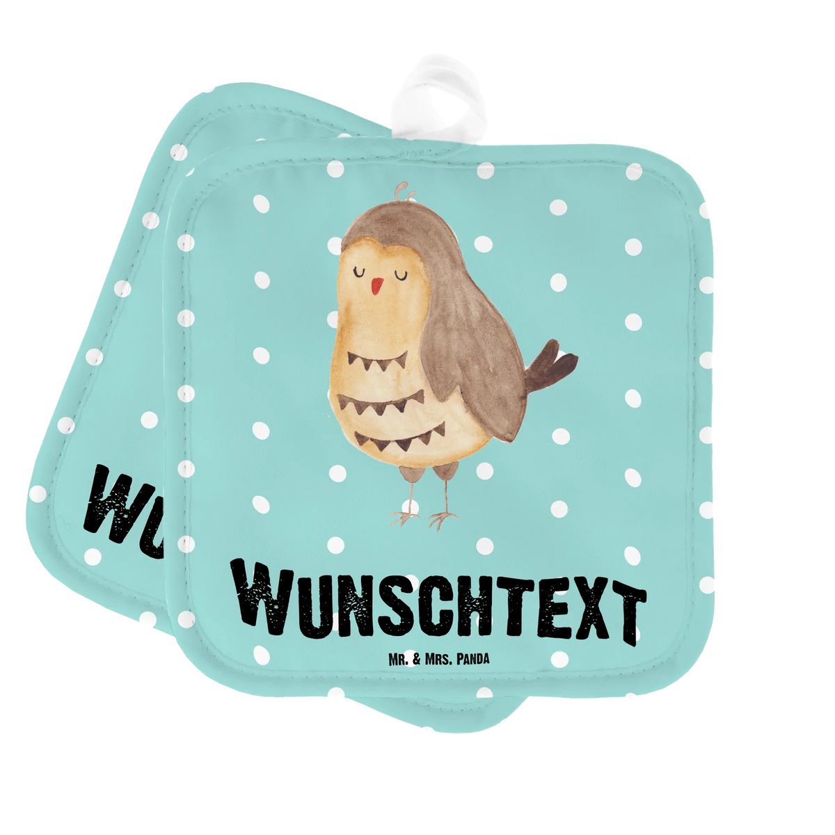 Personalised pot holder Owl Satisfied owl, forest animal, bird, nocturnal, gift ideas, birthday present, illustrated, funny, romantic gift, owl decor, Romantic, Owl saying, Owl deco, Wedding anniversary gift, Pun funny, Owl, Love saying, Saying beautiful