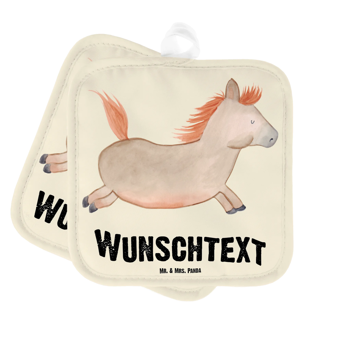 Personalised pot holder Horse Jump farm, farm animals, animals, horse stable, horse owner, pony, riding, stable, horse, riding out, horses