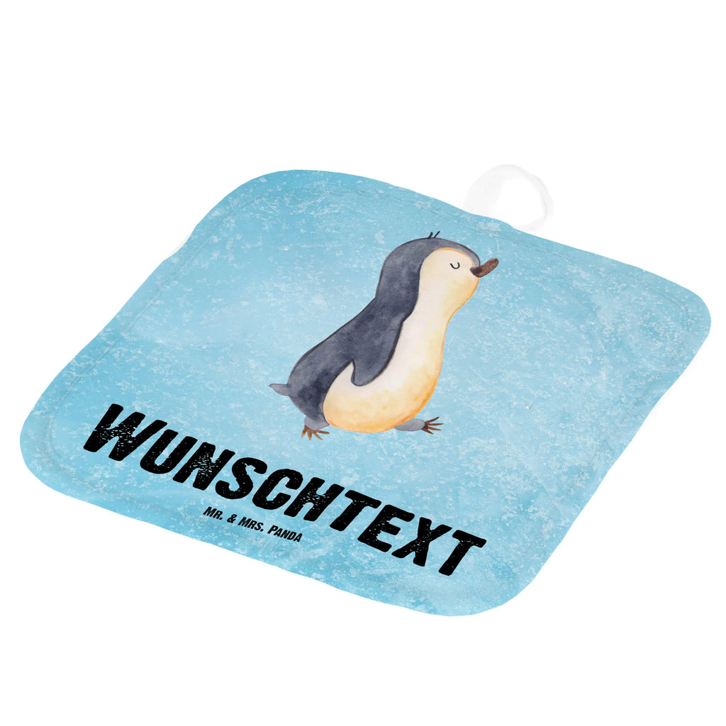 Personalisierte Topflappen Pinguin marschierend Personalisierte Topfuntersetzer, Topflappen Set Personalisiert, Namensaufdruck, Personalisierter Ofenhandschuh, Topflappen mit Namen, Topflappen Personalisiert, Pinguin, Langschläfer, Pinguine, Familie, Schwester, Frühaufsteher, Bruder